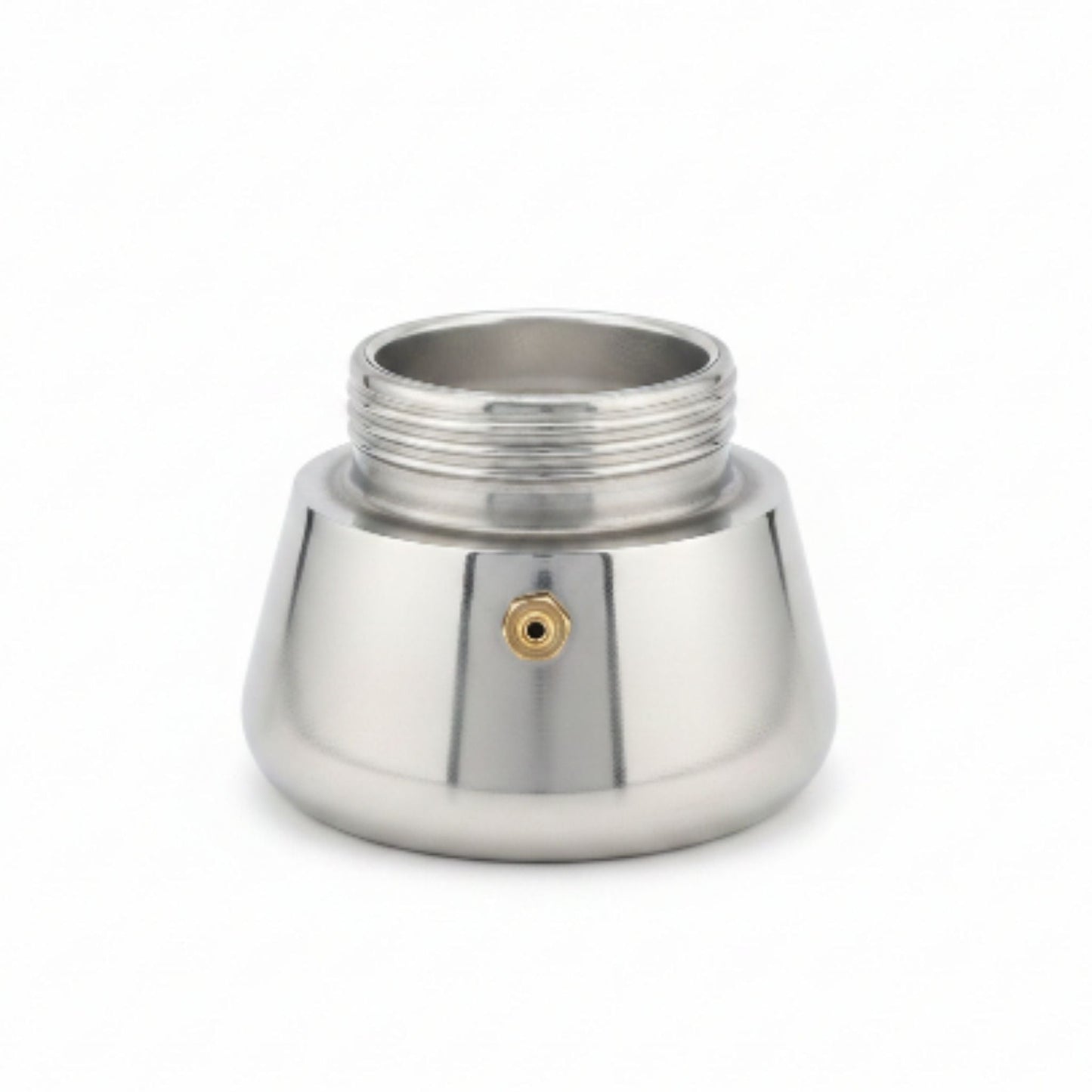 200ml Stainless Steel Italian Espresso Maker On White Background