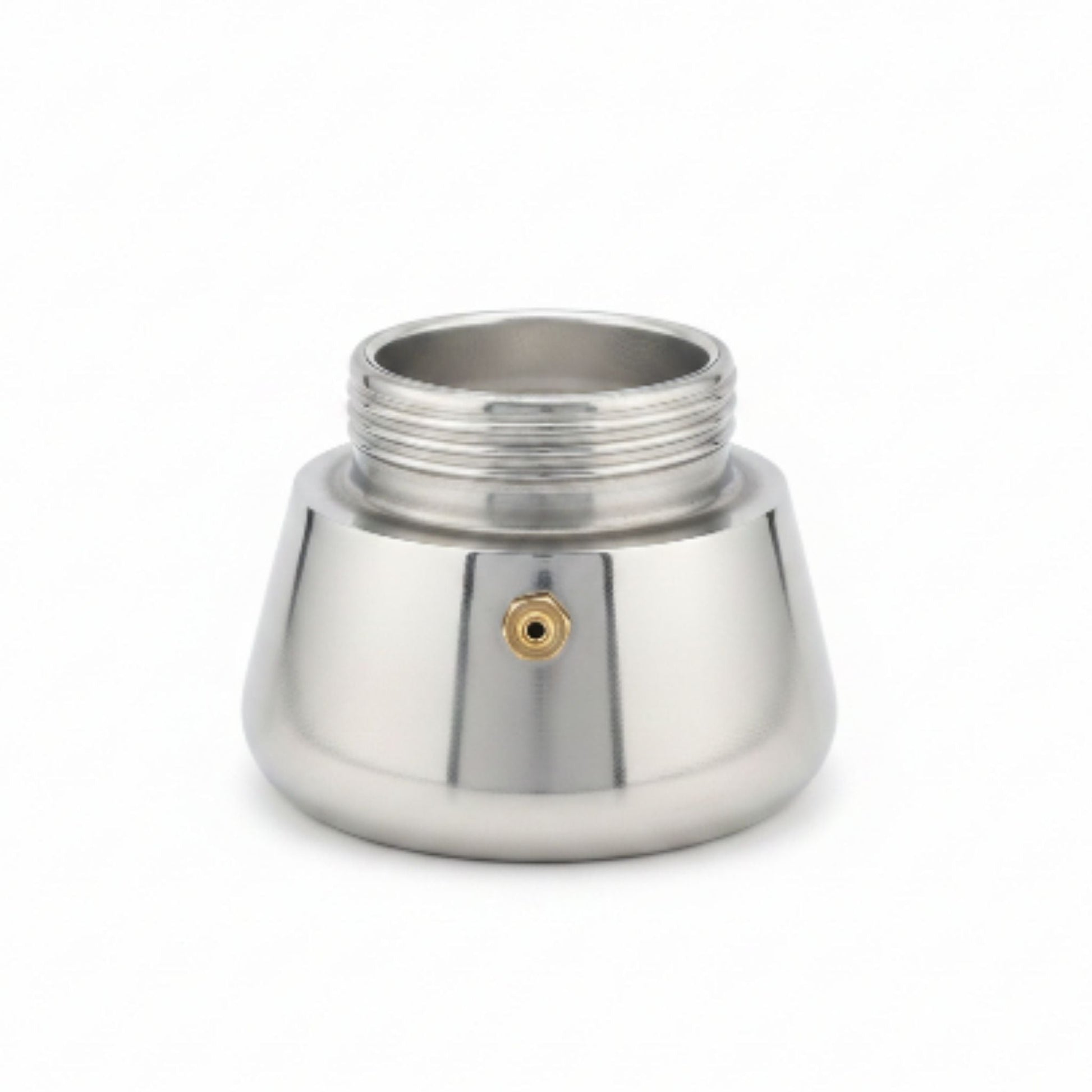200ml Stainless Steel Italian Espresso Maker On White Background