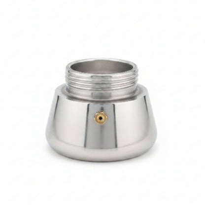 200ml Stainless Steel Italian Espresso Maker On White Background