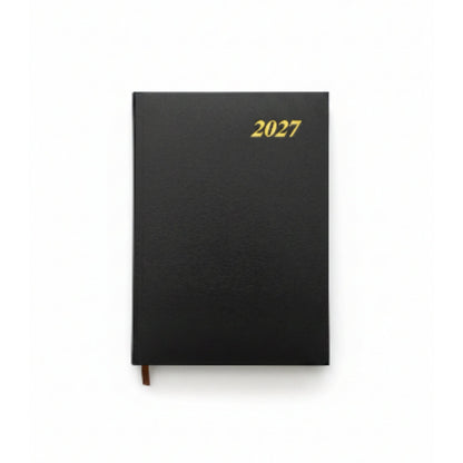 2027 A5 Daily Diary Planner - Classic Black