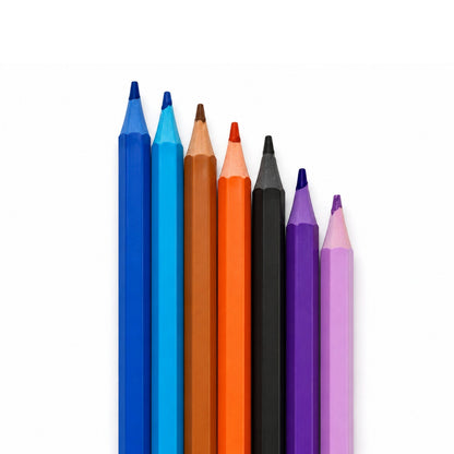 24 Piece Yalong Erasable Colour Pencils – Colouring Pencil Set with Eraser Tips