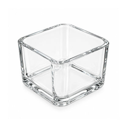 250ml 6 Piece Square Glass Bowl Set – Clear Serving Bowls for Snacks & Desserts
