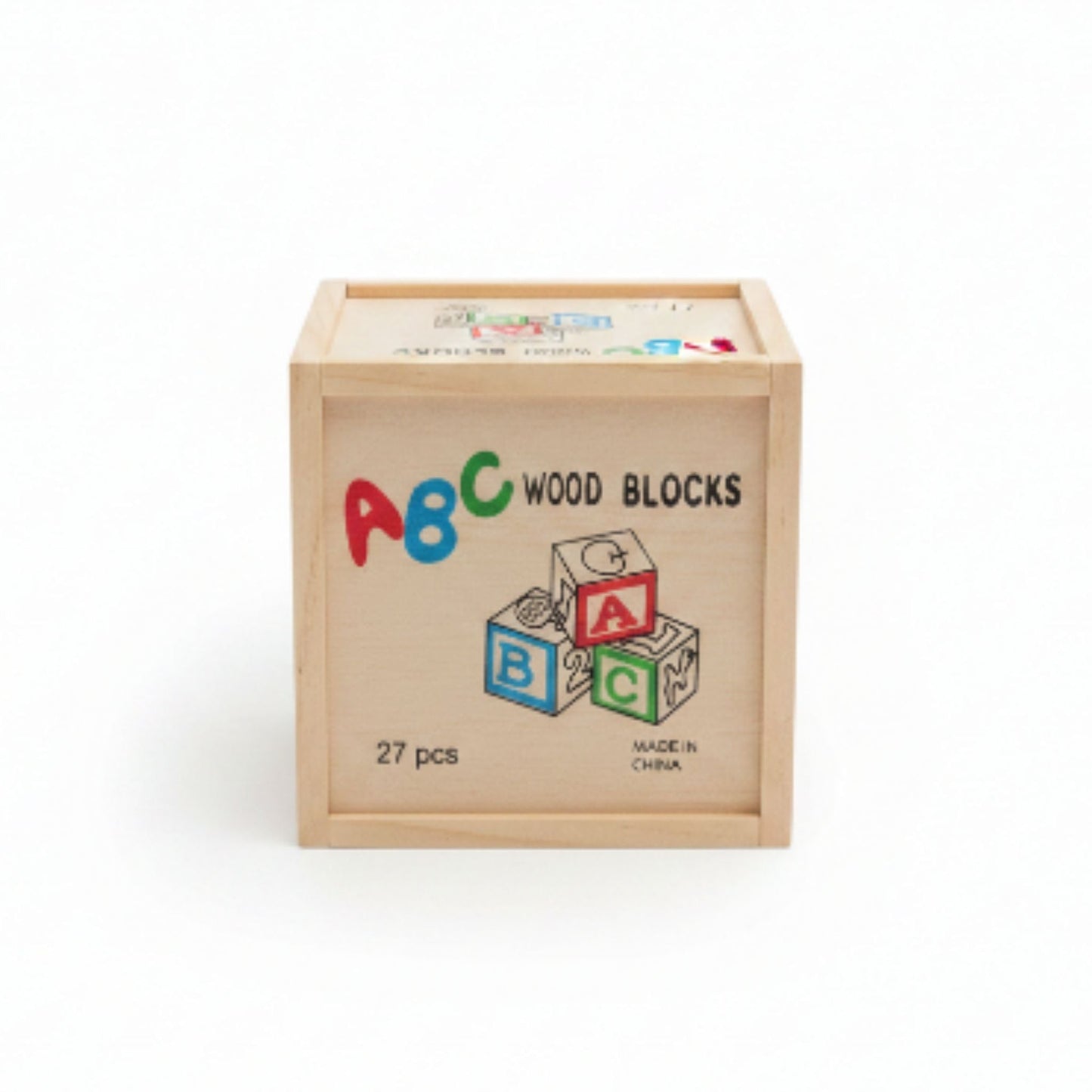 27pc Wooden Alphabet Blocks