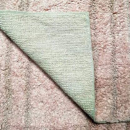 2pc Cotton Bath Mat Set - Pink
