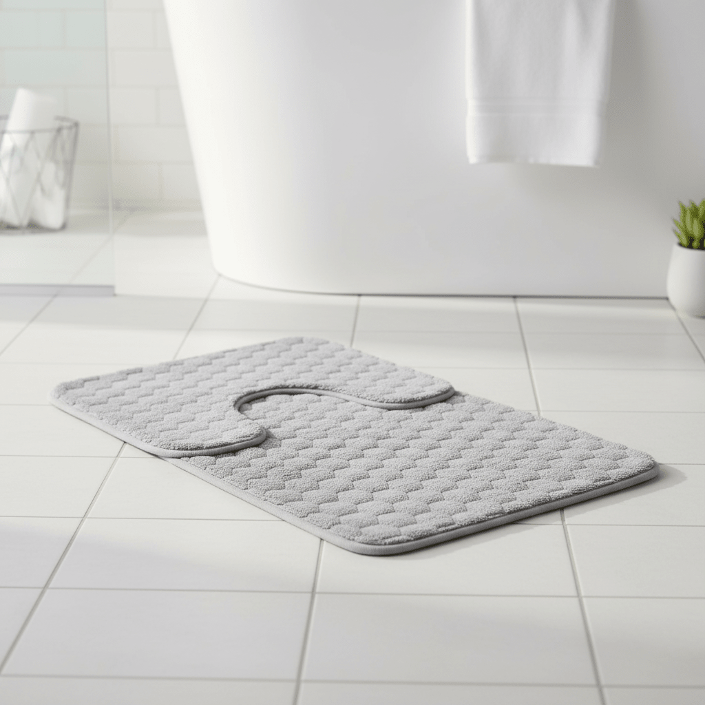 2pc Faux Fur Memory Foam Mats