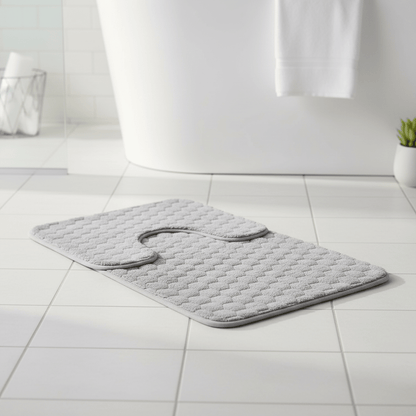2pc Faux Fur Memory Foam Mats