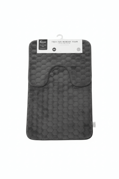 2pc Faux Fur Memory Foam Mats
