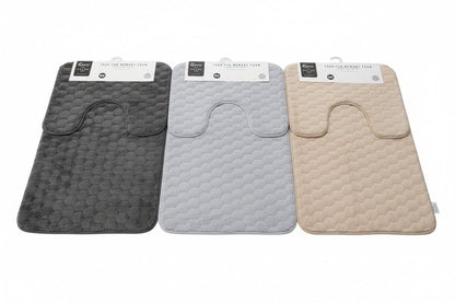 2pc Faux Fur Memory Foam Mats