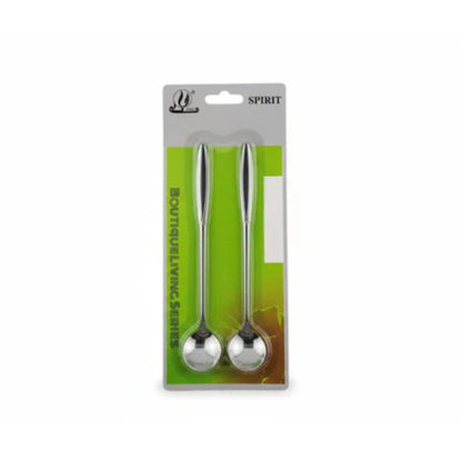 2pc Flower Long Teapoon