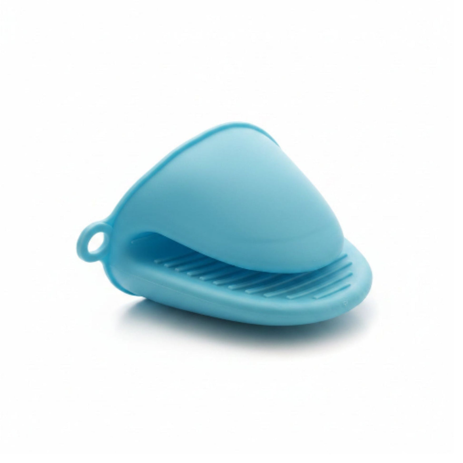2pc Heat Resistant Silicone Oven Mitts – Non-Slip Kitchen Pot Holder Gloves - Blue
