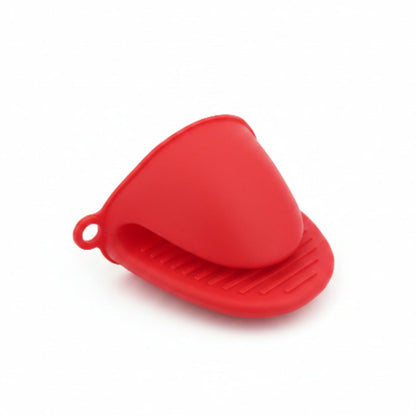 2pc Heat Resistant Silicone Oven Mitts – Non-Slip Kitchen Pot Holder Gloves - Red