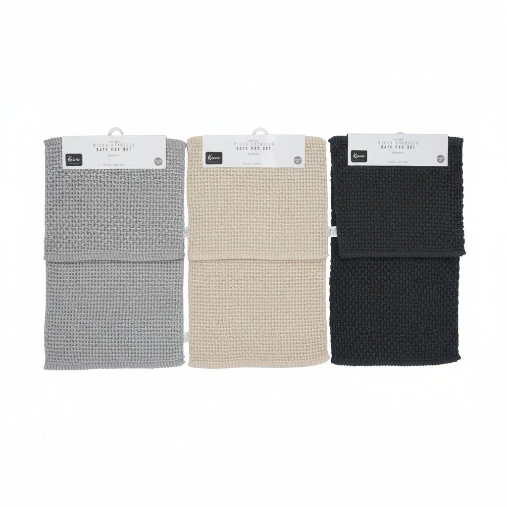2pc Micro Chenille Bath Mats