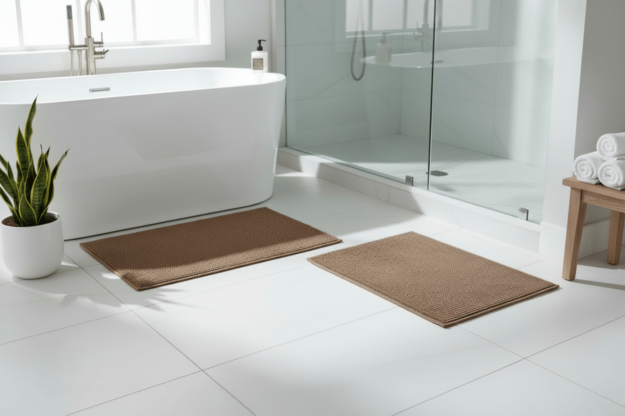 2pc Micro Chenille Bath Mats