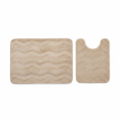 2pc Non Slip Microfibre Bath Mats