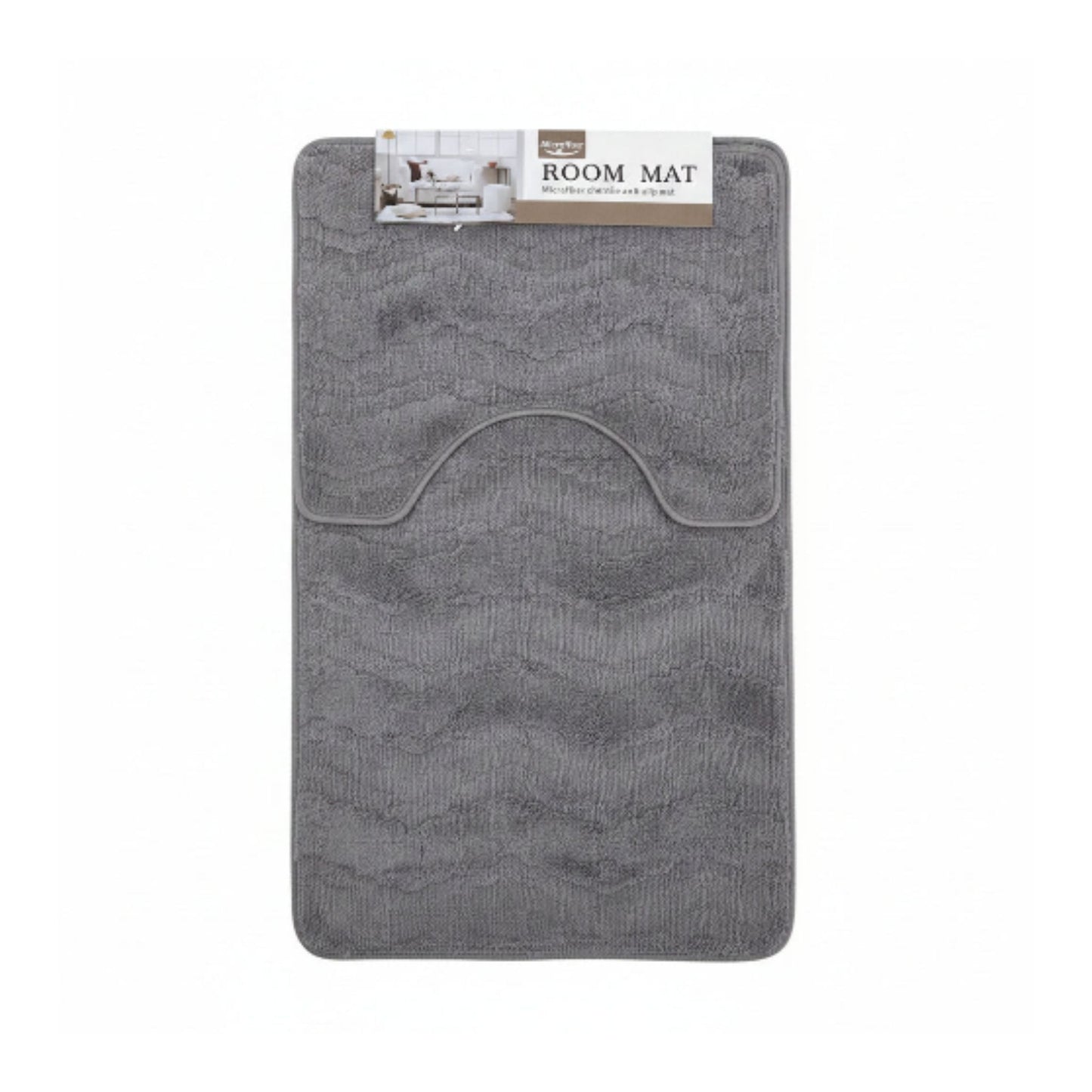 2pc Non Slip Microfibre Bath Mats