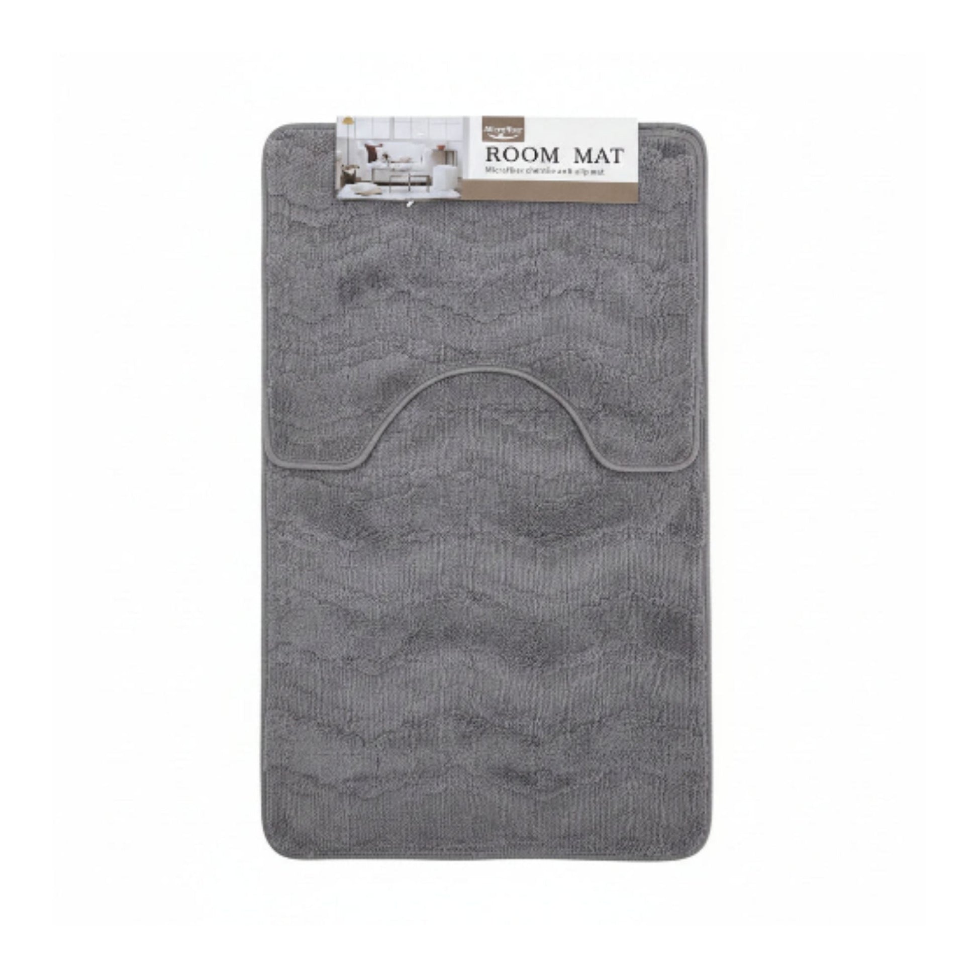 2pc Non Slip Microfibre Bath Mats