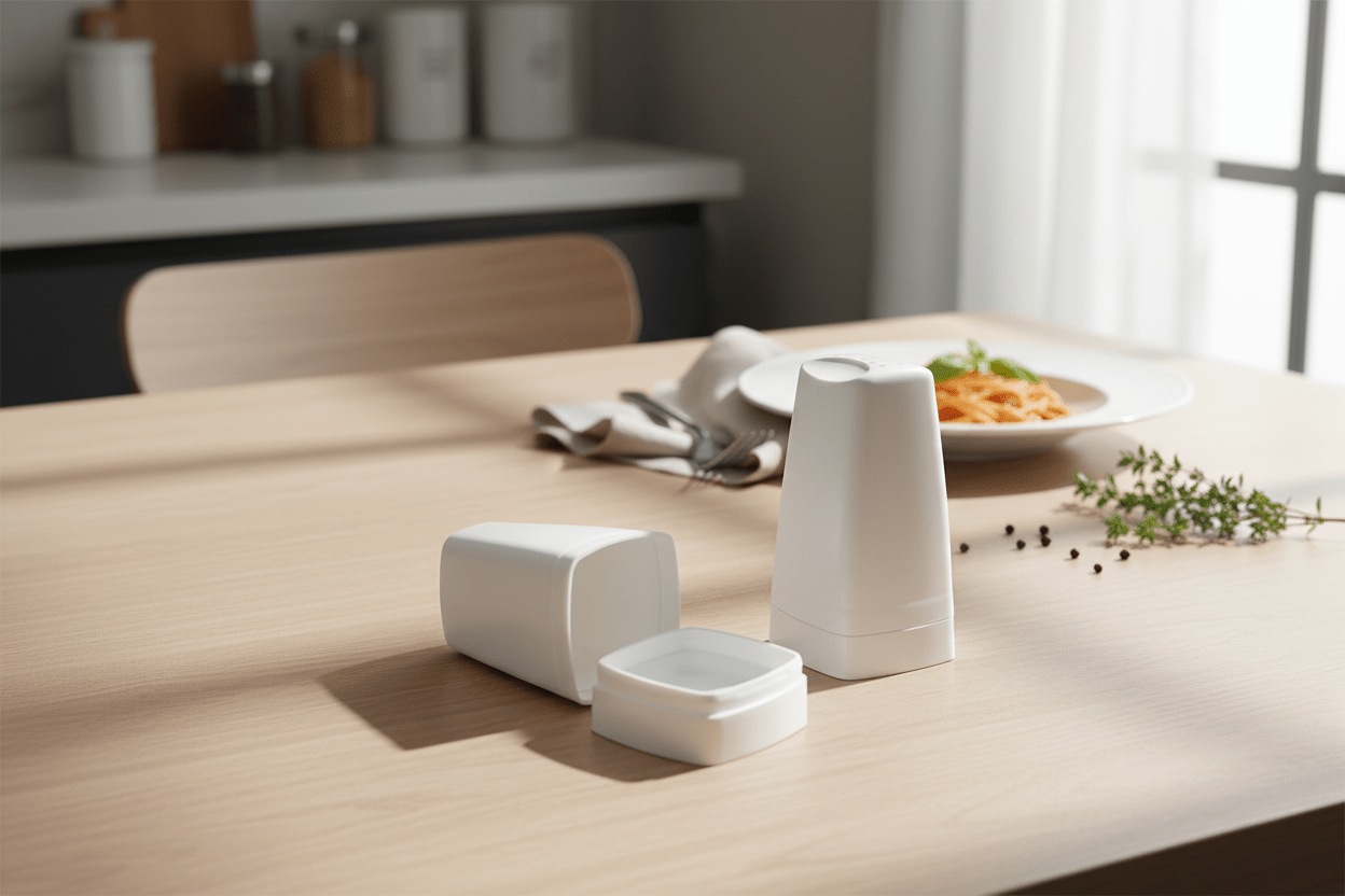 2pc Plastic Salt and Pepper Shaker