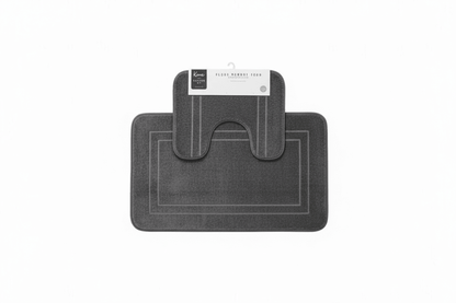 2pc Plush Memory Foam Bath Mat