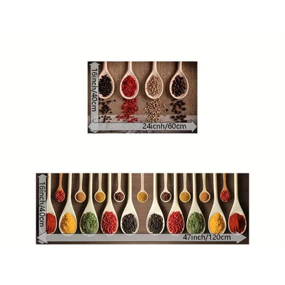 2pc Rubber Kitchen Mat