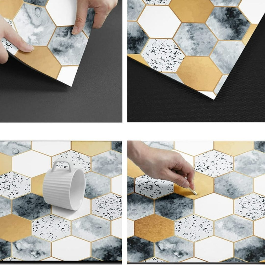 2pc Rubber Kitchen Mat