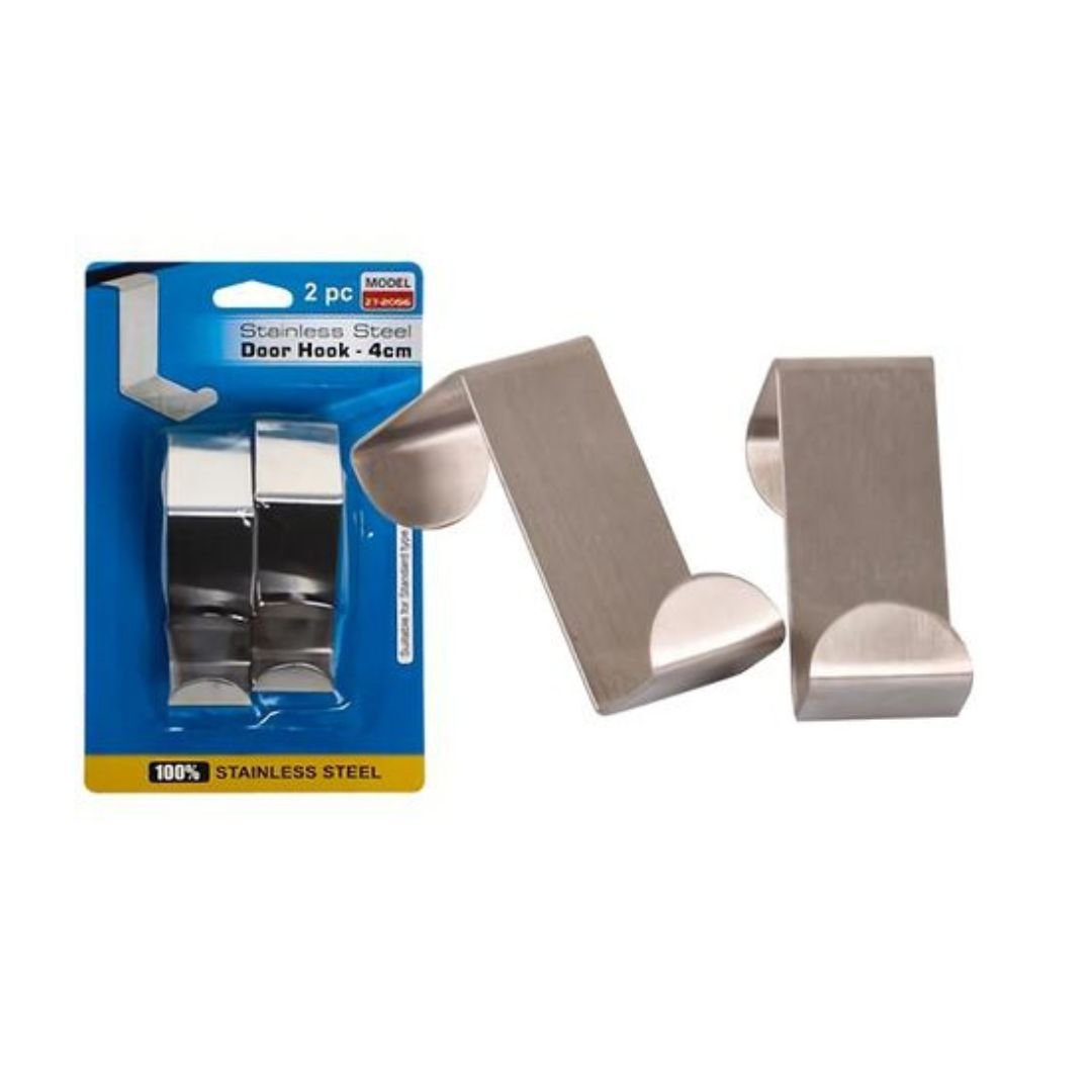 2pc Stainless Steel Door Hooks
