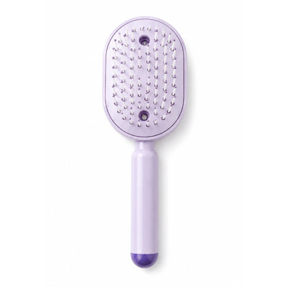 3-in-1 Steam Hair Brush – Heated Styling Brush with Steam Function for Massaging, Straightening & Detangling