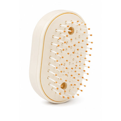 3-in-1 Steam Hair Brush – Heated Styling Brush with Steam Function for Massaging, Straightening & Detangling