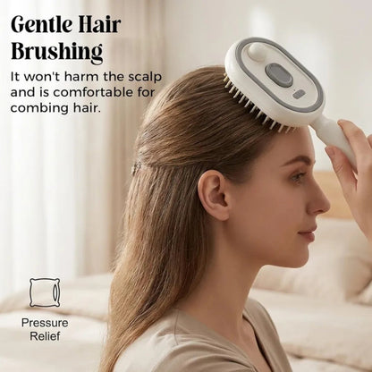 3-in-1 Steam Hair Brush – Heated Styling Brush with Steam Function for Massaging, Straightening & Detangling
