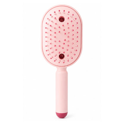 3-in-1 Steam Hair Brush – Heated Styling Brush with Steam Function for Massaging, Straightening & Detangling