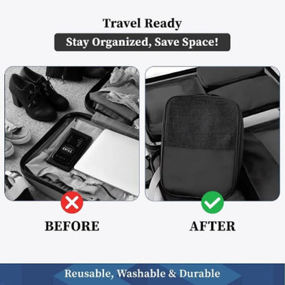 3-Layer Travel Shoe Bag Organizer – Portable Shoes Storage Bag for Luggage & Travel