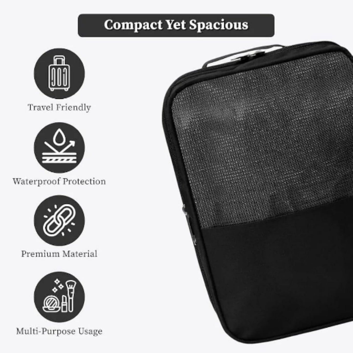 3-Layer Travel Shoe Bag Organizer – Portable Shoes Storage Bag for Luggage & Travel