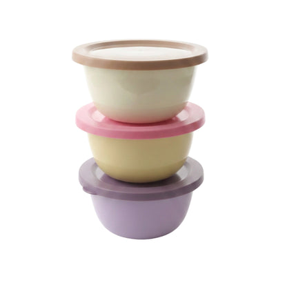 3-Piece 300ml Stainless Steel Condiment Bowls - Sauce & Serving Bowls On White Background