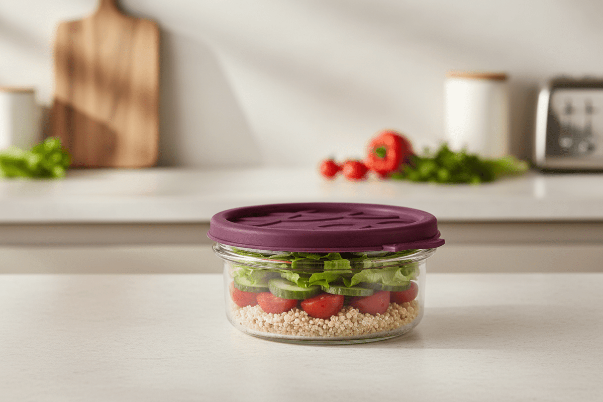 3 Piece Bager Smart Glass Bowl Set – 425ml Each with Airtight Lids