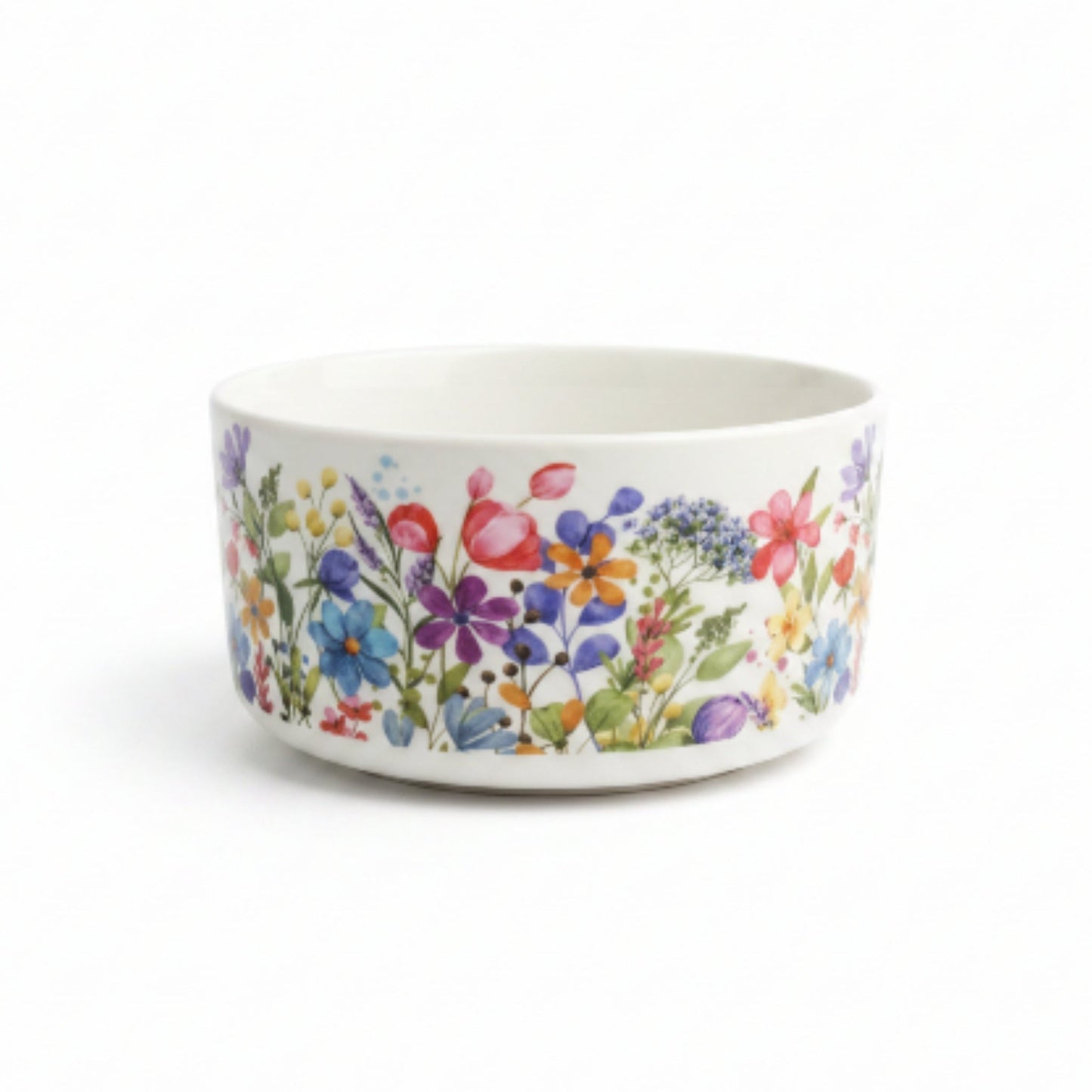 3-Piece Bloom Floral Ceramic Serving Bowl Set – Decorative Multi-Purpose Kitchen & Dining Bowls