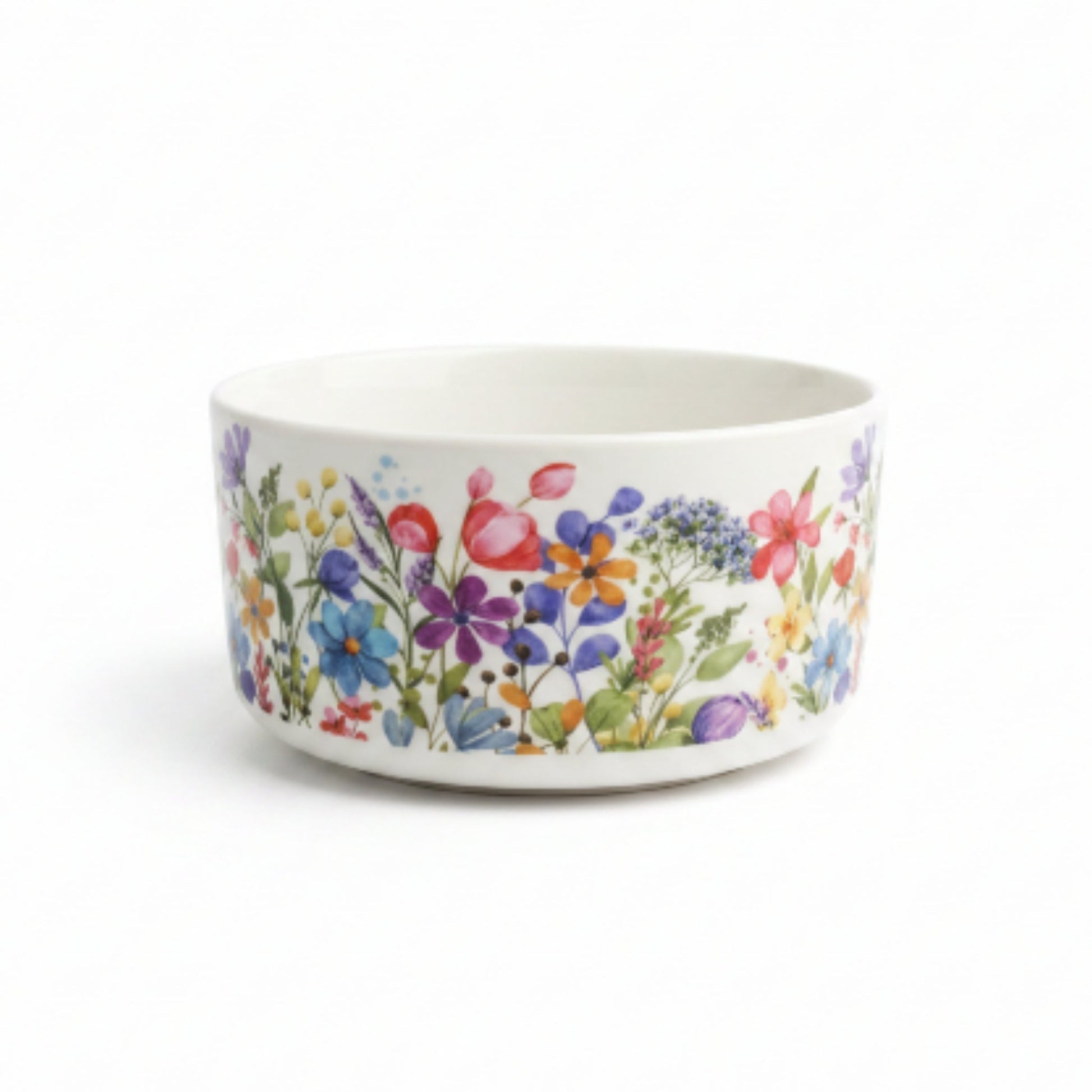 3-Piece Bloom Floral Ceramic Serving Bowl Set – Decorative Multi-Purpose Kitchen & Dining Bowls