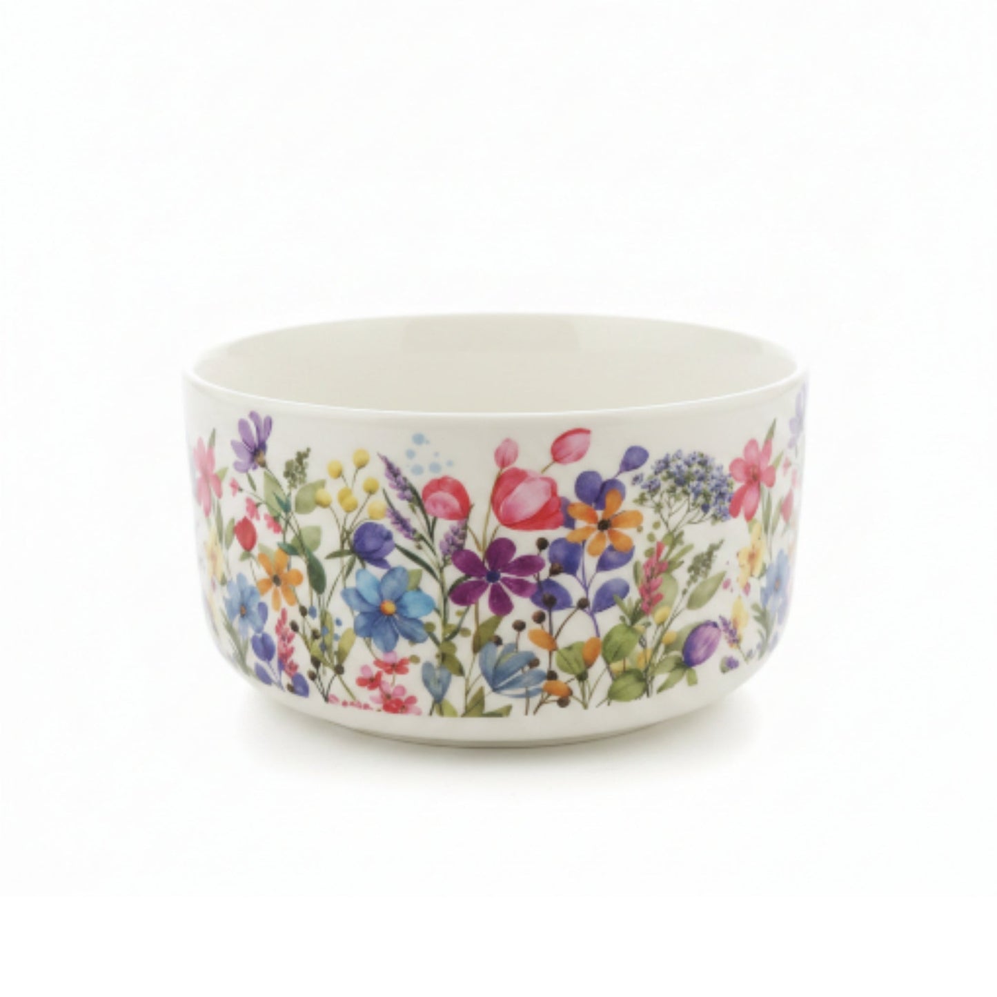 3-Piece Bloom Floral Ceramic Serving Bowl Set – Decorative Multi-Purpose Kitchen & Dining Bowls