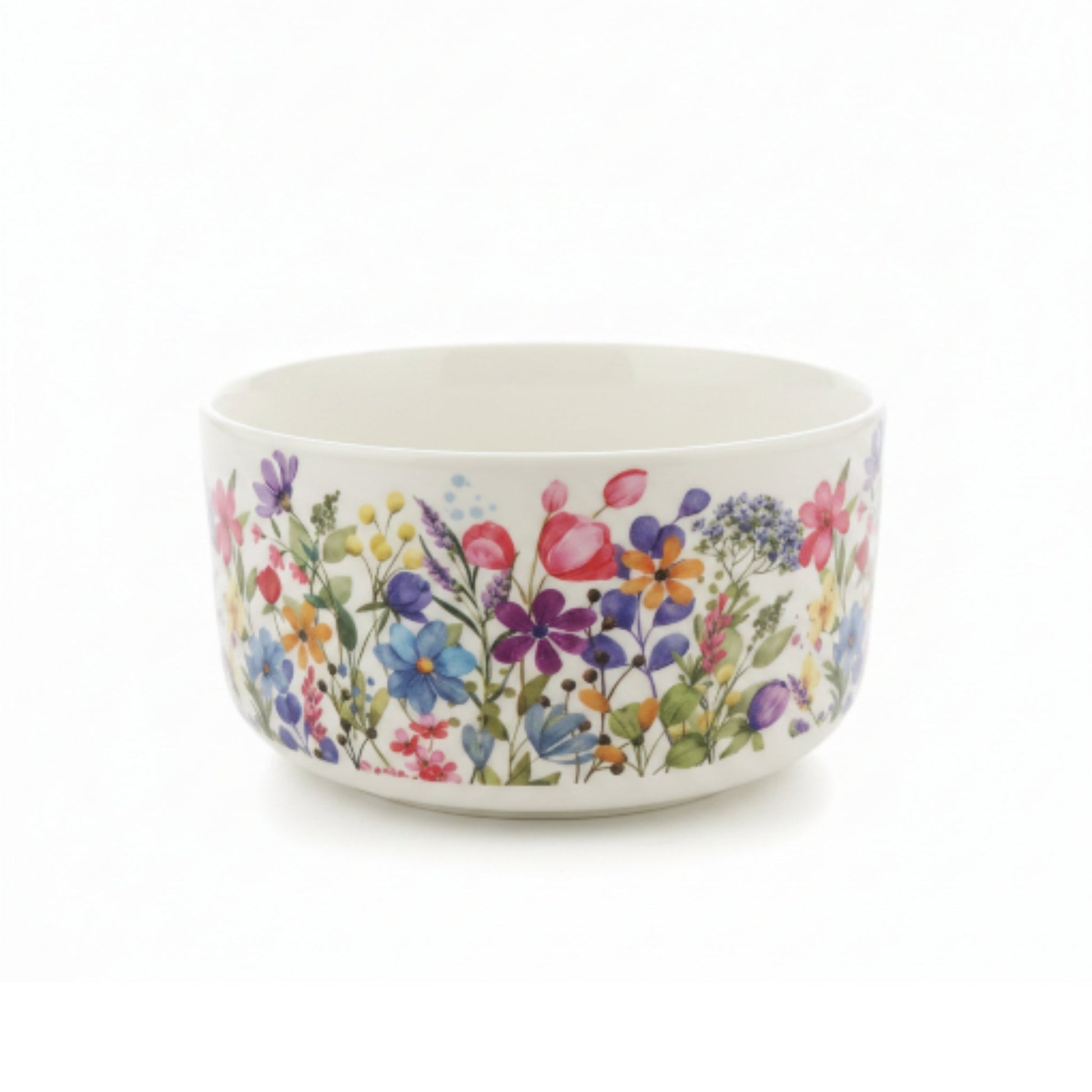 3-Piece Bloom Floral Ceramic Serving Bowl Set – Decorative Multi-Purpose Kitchen & Dining Bowls