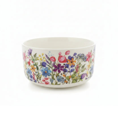 3-Piece Bloom Floral Ceramic Serving Bowl Set – Decorative Multi-Purpose Kitchen & Dining Bowls
