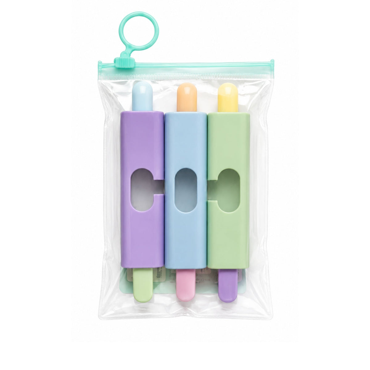 3 Piece Magic Interlocking Highlighter – Stackable Colour Marker Set with Interlocking Design – Assorted Colours