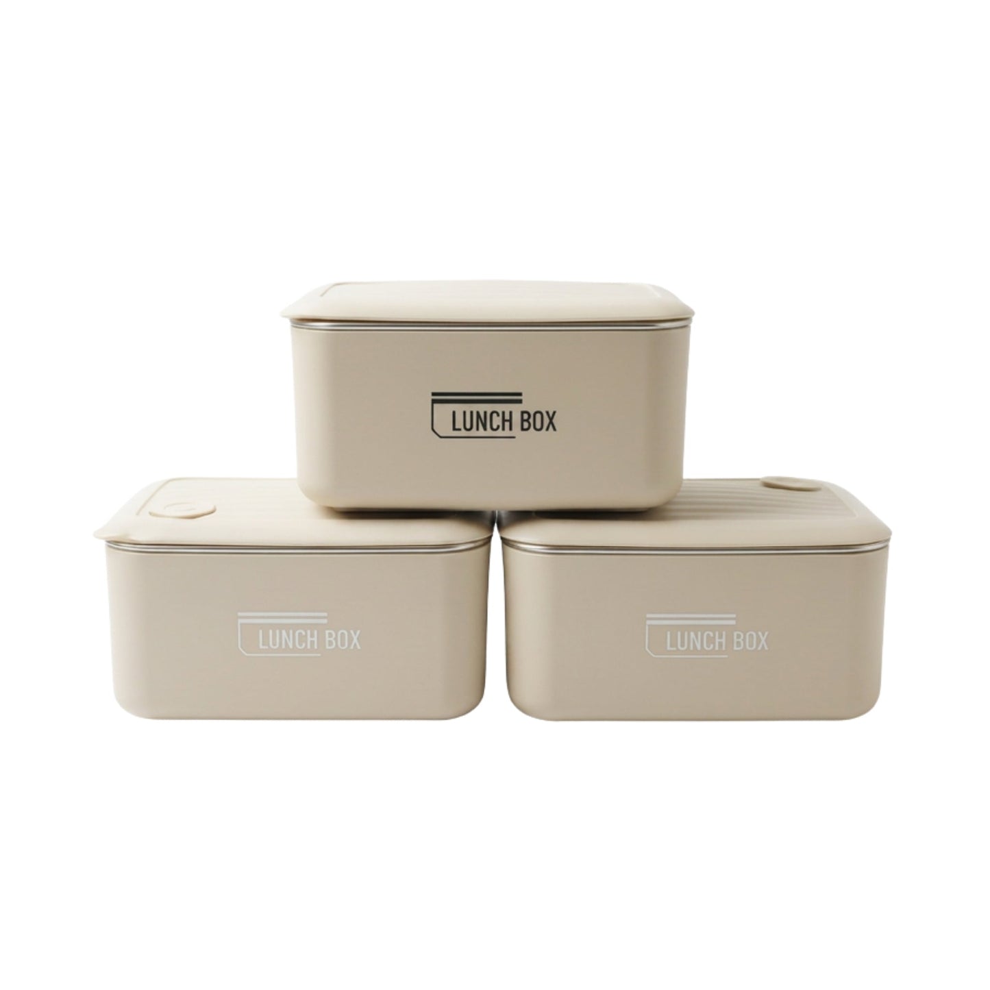 3-Piece Meal Prep Lunch Box Set - 600ml Food Storage Containers with Lunch Bag & Cutlery