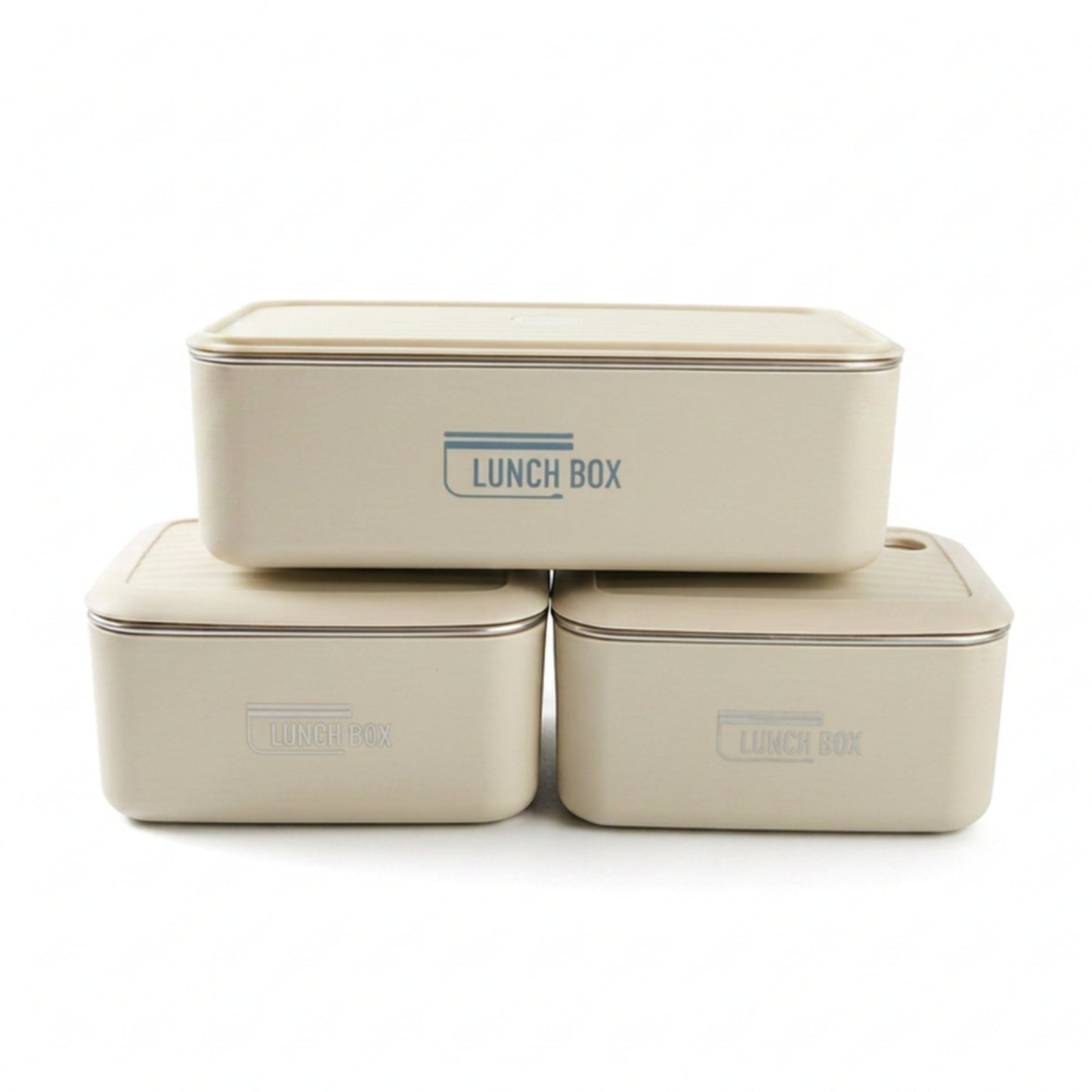 3-Piece Meal Prep Lunch Box Set - Food Storage Containers with Lunch Bag & Cutlery