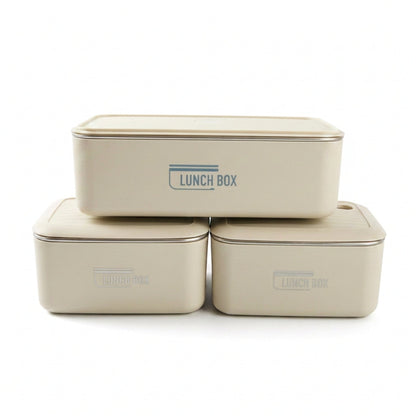 3-Piece Meal Prep Lunch Box Set - Food Storage Containers with Lunch Bag & Cutlery