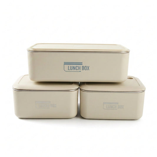 3-Piece Meal Prep Lunch Box Set - Food Storage Containers with Lunch Bag & Cutlery