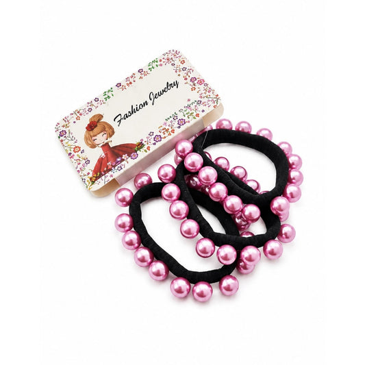3-Piece Pearl Headband Set – Elegant Pearl Hairbands for Women & Girls - Purple