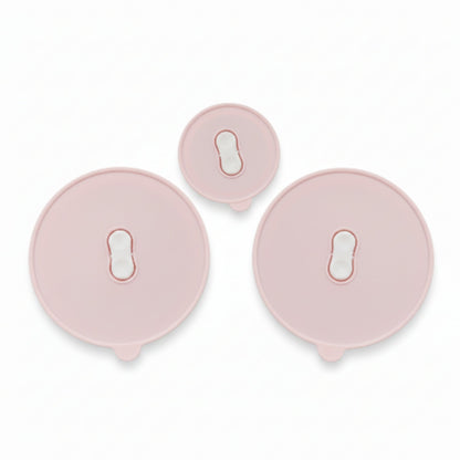 3-Piece Pink Flower Ceramic Serving Bowl Set – Decorative Multi-Purpose Kitchen & Dining Bowls