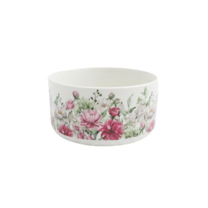 3-Piece Pink Flower Ceramic Serving Bowl Set – Decorative Multi-Purpose Kitchen & Dining Bowls