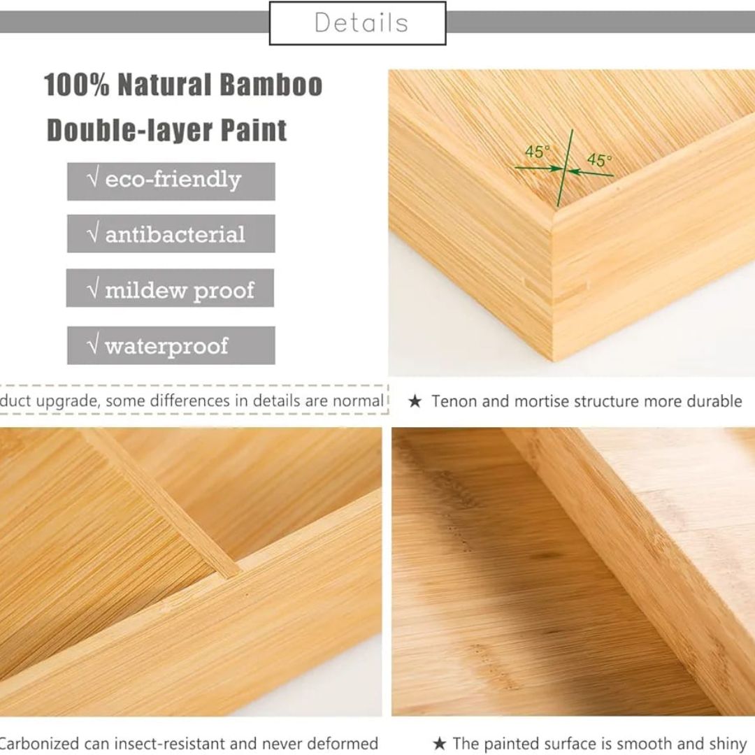 3 Tier Bamboo Spice Drawer Stand