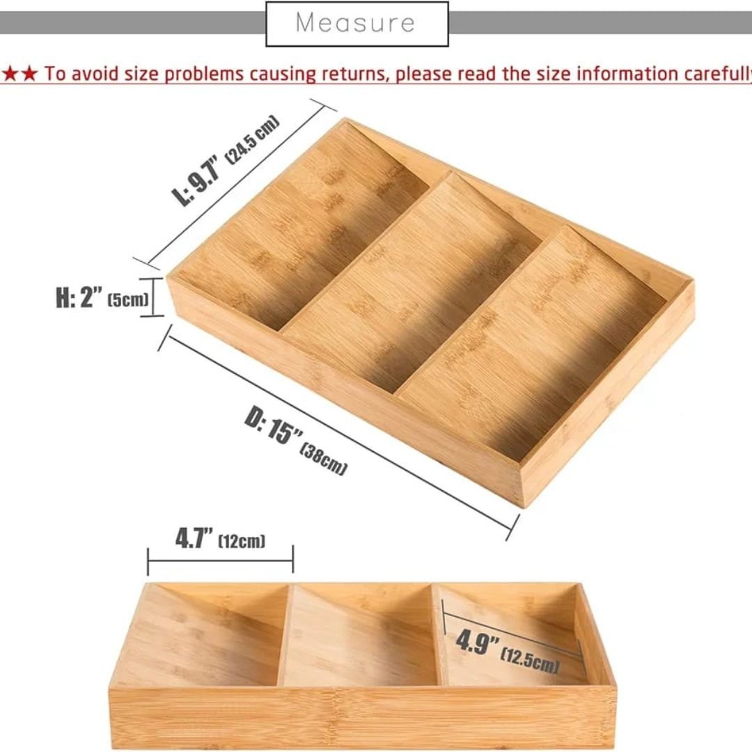 3 Tier Bamboo Spice Drawer Stand