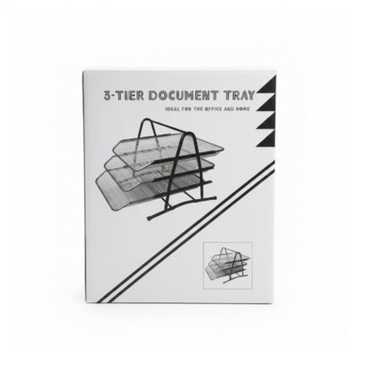 3 Tier Document Tray – Desktop Paper & File Organizer
