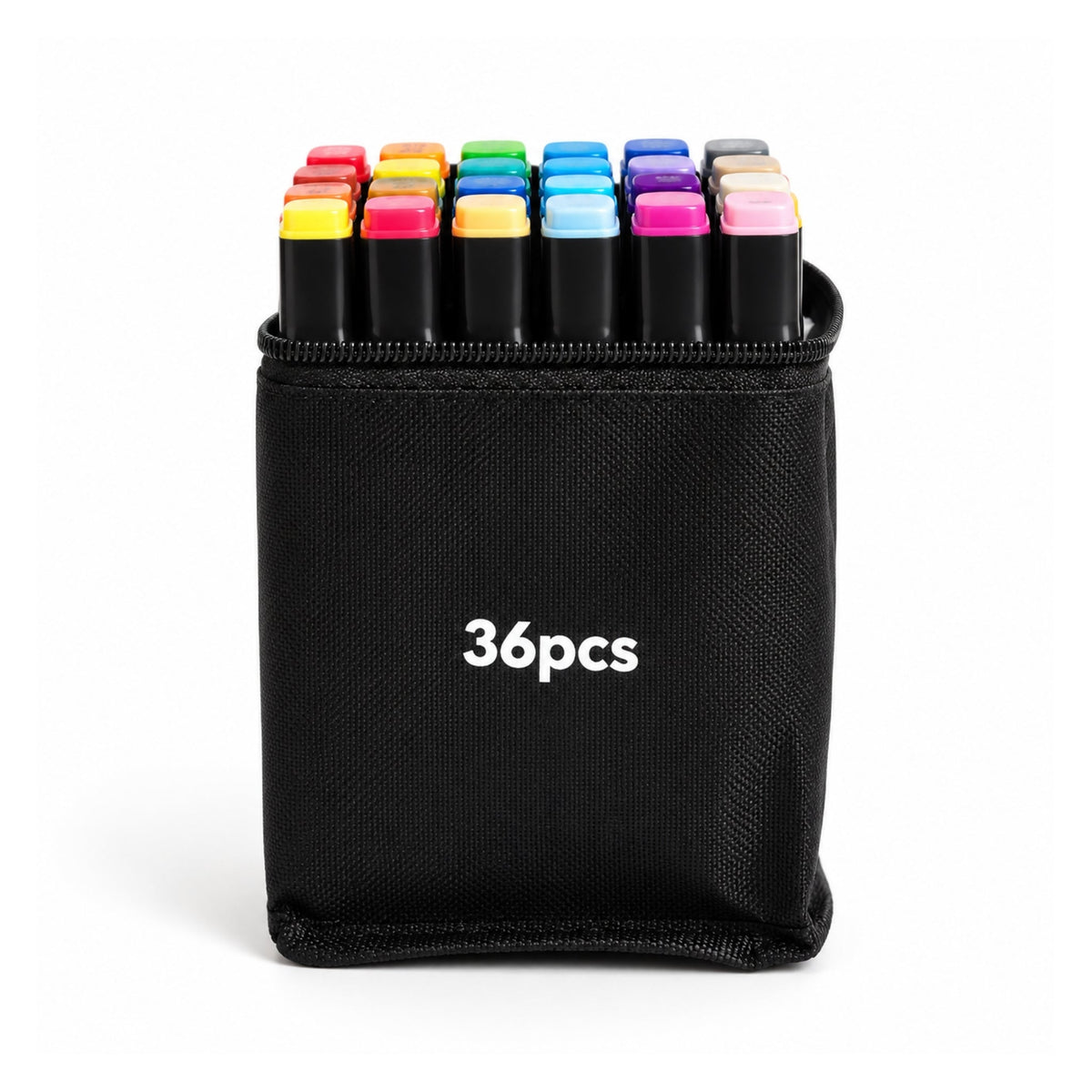 36 Piece Double-Sided Art Markers with Carry Bag